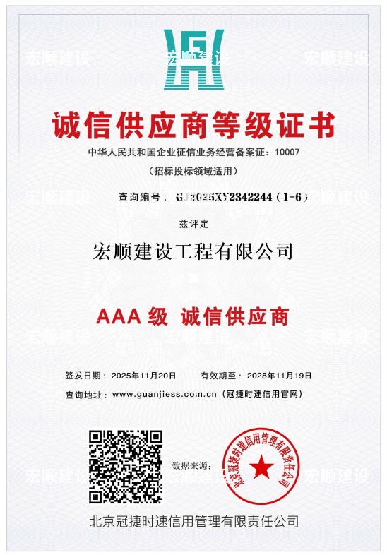 AAA級(jí)誠(chéng)信供應(yīng)商
